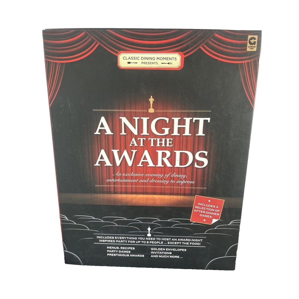 A Night At The Awards Dinner Party Game Awards Ceremony Glamorous Experience NEW